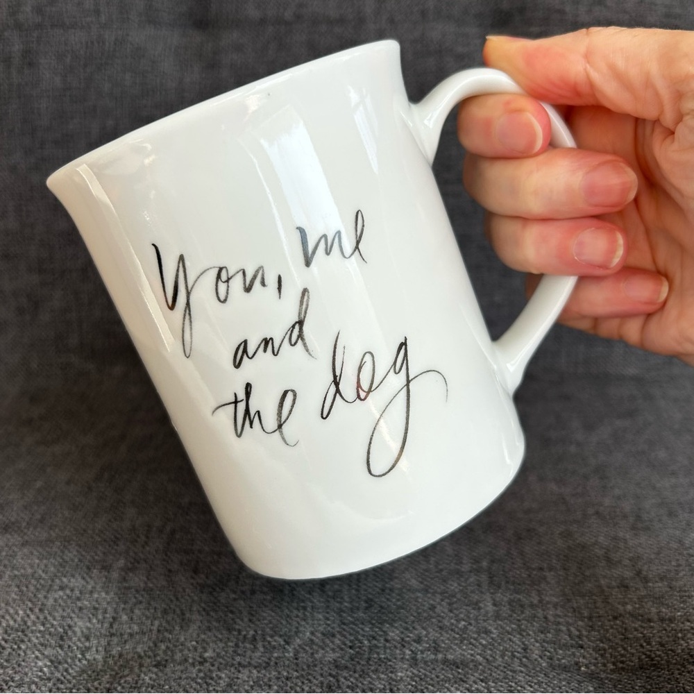 โYou, me, and the dogโ Coffee Mug, White, Black, 14 oz - Picture 12 of 14